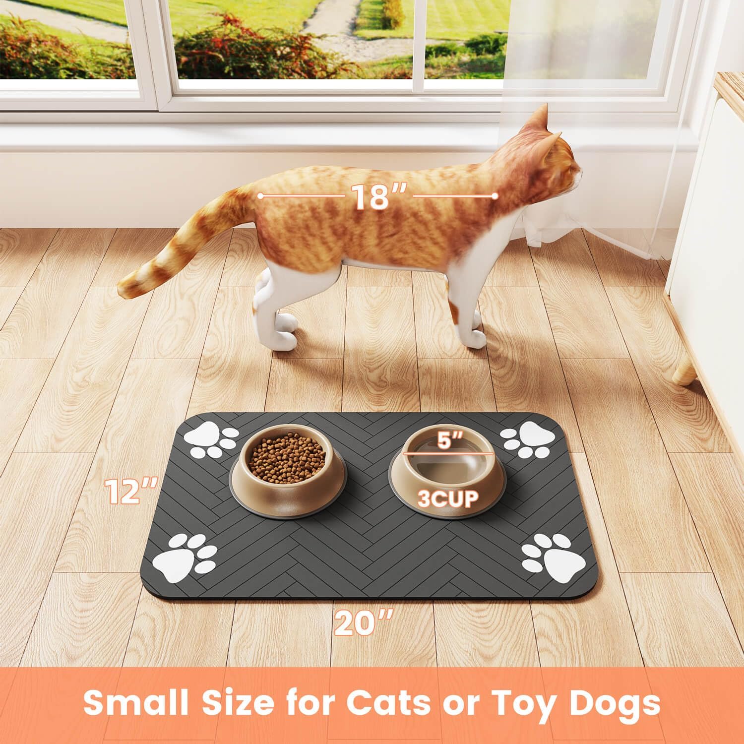 Stylish Absorbent Pet Feeding Mat